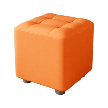 Home Low Stool Solid Wood Coffee Table For Living Room Furniture Orange Size S Light Luxury Finish