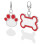 2-Pack Tag Voeder Heat Transfer 5,5X4,5 Cm Rood 9