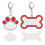 2-Pack Tag Voeder Heat Transfer 5,5X4,5 Cm Rood 10