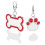 2-Pack Tag Voeder Heat Transfer 5,5X4,5 Cm Rood 5