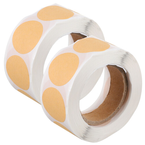 Kraft Ronde Labels Peel En Stick Kaki 2