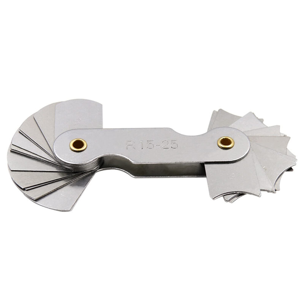 Radius Fillet Gauge External Internal Measuring Tool R1-6.5 R7-14.5 R15-25 For Die Makers Concave Convex 9393856276851