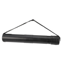 Telescopic Painting Tube Adjustable Length Portable Black Plastic Poster Tube For Drawings And Blueprints Carry Case