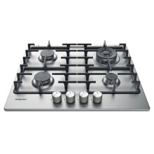 Hotpoint PPH60GDFIXUK 59cm Gas Hob - Silver