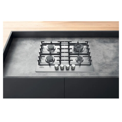 Hotpoint Hotpoint PPH60GDFIXUK 59cm Gas Hob - Silver 1