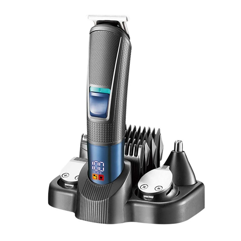 Mens Hair Clippers 5-In-1 Rechargeable Multi-Functional Clipper Nose Hair Trimmer Sideburns Electric Trimmer For Men
