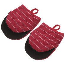 Ovenhandschuhe Sicherheitshandschuhe Backen Rot Baumwolle