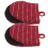 Ovenhandschuhe Sicherheitshandschuhe Backen Rot Baumwolle 3