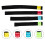 4Pcs Polyester Drum Cymbal Mute Belts Assorted Colors Noise Reducers 11