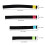 4Pcs Polyester Drum Cymbal Mute Belts Assorted Colors Noise Reducers 2