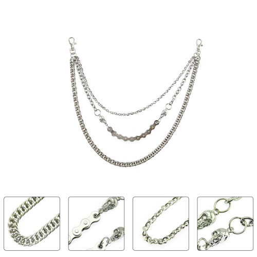 1Set Jeans Taille Kette In Silber Für Gebrauch 2