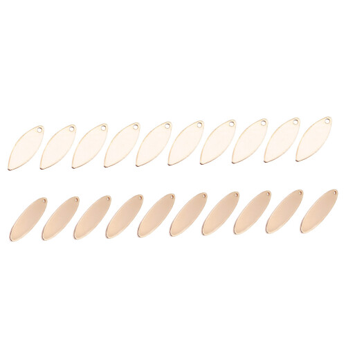20Stk Goldene DIY Schmuckanhänger Legierung