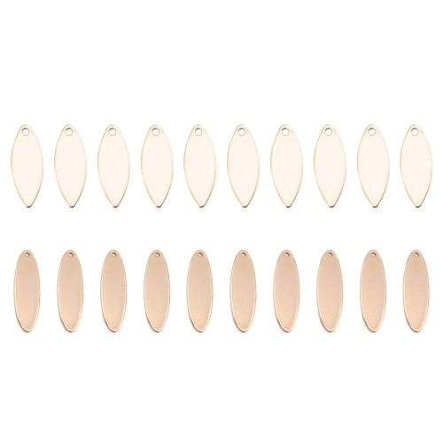 20Stk Goldene DIY Schmuckanhänger Legierung 1