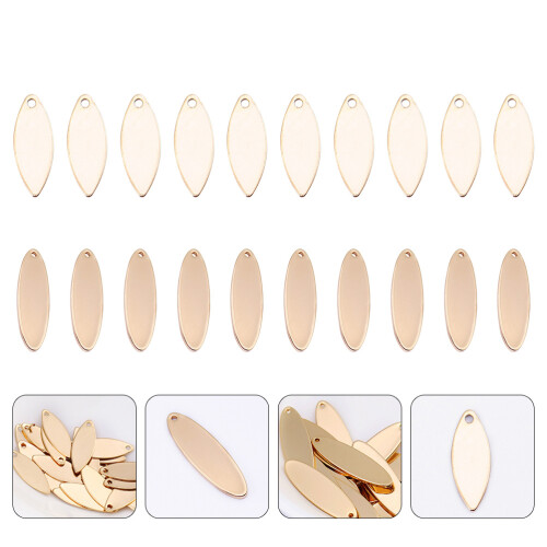 20Stk Goldene DIY Schmuckanhänger Legierung 2