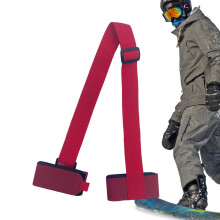 Ski Carrier Strap Nylon Adjustable Ski Straps Shoulder Holder Red Binding Strap For Snowboards