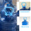 2 Trinkflaschen Griff Wassflasche Transparent 9
