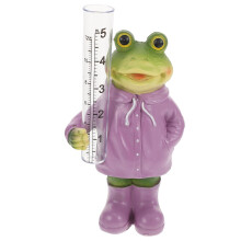 Frog Rain Gauge Weatherproof Outdoor Rain Gauge for Garden Decor Easy Setup Lawn Tool Durable Construction