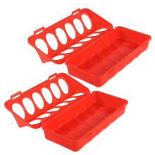 Chicken Trough Feeder Non Waste Feeder Easy Refill Container Compact Feed Station For Pens Ducklings Parrots Pigeons Hen