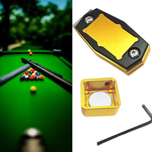 Billiard Cue Chalks Box Portable Pool Chalks Holder With Belt Clip Case Snooker Tool Accessory 1