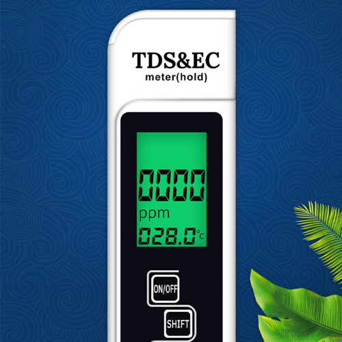 High-Precision Digital Water Tester TDS-1 Model White, Wide Measurement Range, Automatic Operation, Digital TDS Meter 2