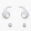 Silikon-Ohrstöpsel für Beats Studio Buds White 1