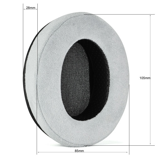 Set med 2 öronkuddar i mocka Memory Foam för Logitech G Pro X 2