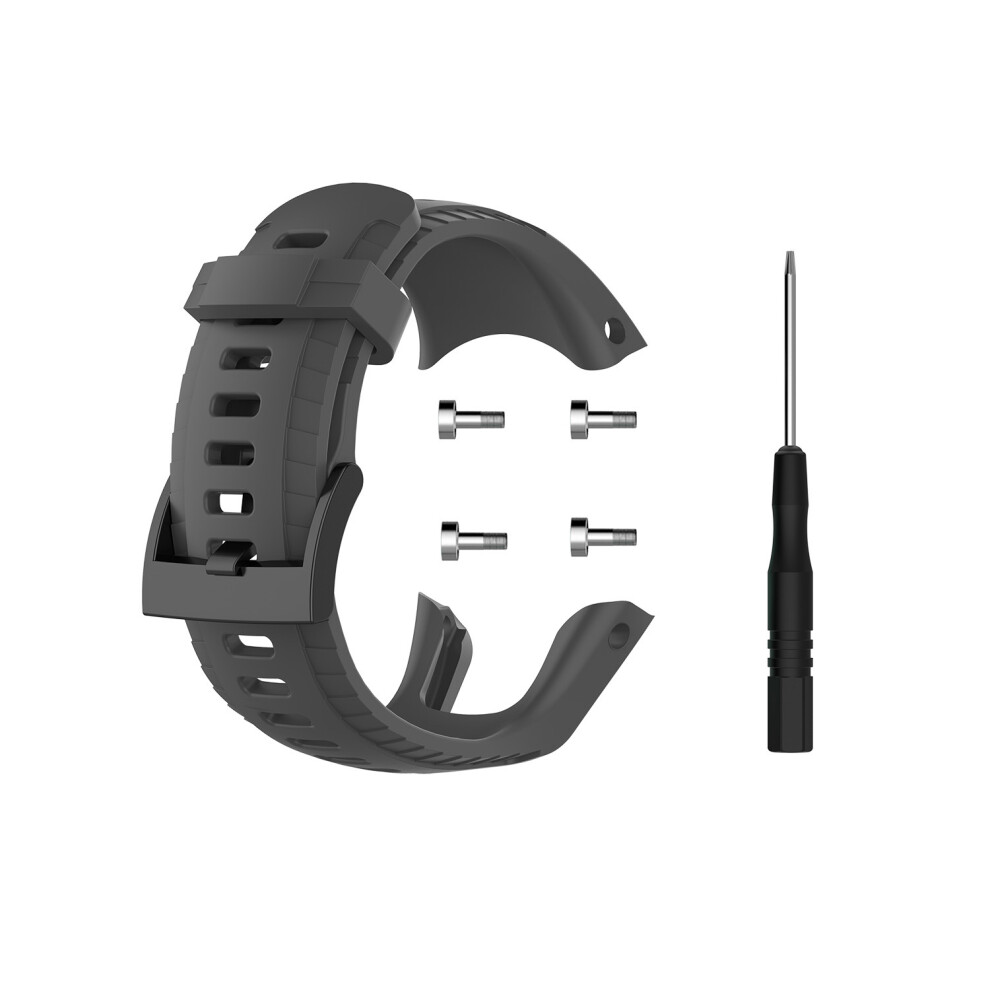 Watchband Compatible With Suunto 5 Grey 7314280389094
