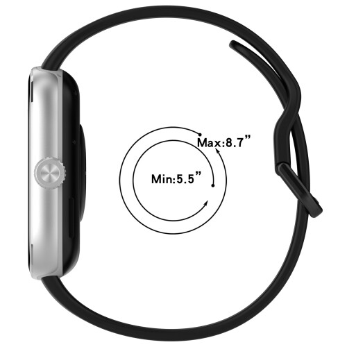 Replacement Strap for Redmi Watch 5 - Comfortable Silicone Black 2
