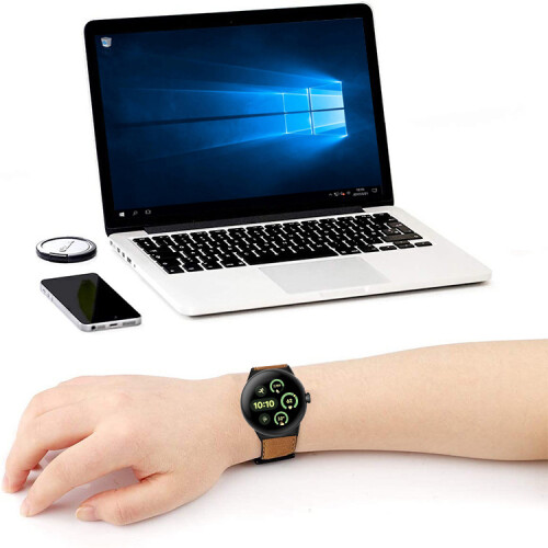 Echtes Lederarmband für Google Pixel Watch 3 (45 mm) - Braun 1