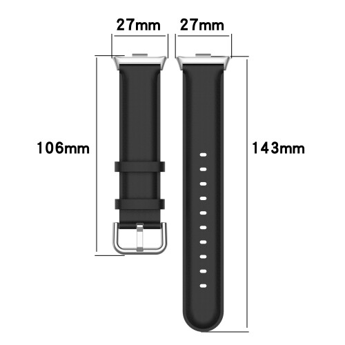 Lederarmband für Xiaomi Smart Band 9 Pro Black 1