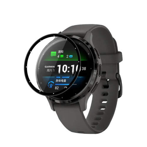 Προστατευτικό Οθόνης Garmin Venu 3S, 3D Κυρτό, Εύκαμπτο, Μαύρο, 2 Τεμαχίων