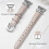 Genuine Leather Watch Strap for Fitbit Versa 4/3/Sense - Rose Pink 2