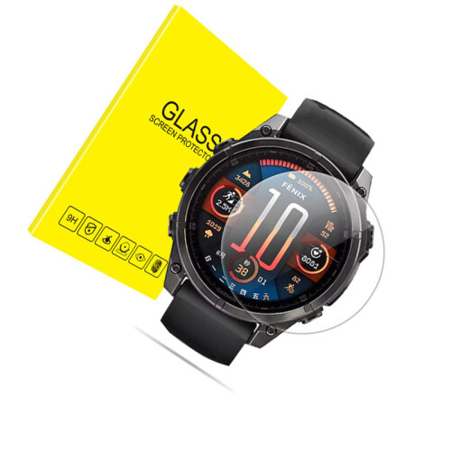 Tempered Glass Screen Protector for Garmin Fenix 8 (47mm) - 2 Pack 1