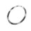 Rustfritt stål bezelring for Samsung Galaxy Watch Ultra Silver + Black 1
