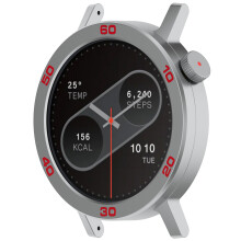 Uhrengehäuse +Displayschutzfolie für CMF Watch Pro2 Silver