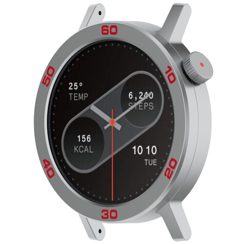 Klokkeetui + skjermbeskytter til CMF Watch Pro2 Silver