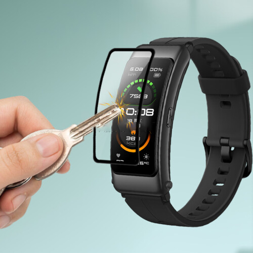 Προστατευτικό Οθόνης Κυρτό 3D για Huawei Band B6 - Μαύρο (2 τεμάχια) 2