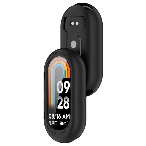 Silicone Protective Case for Xiaomi Mi Band 9/9 NFC Black 1