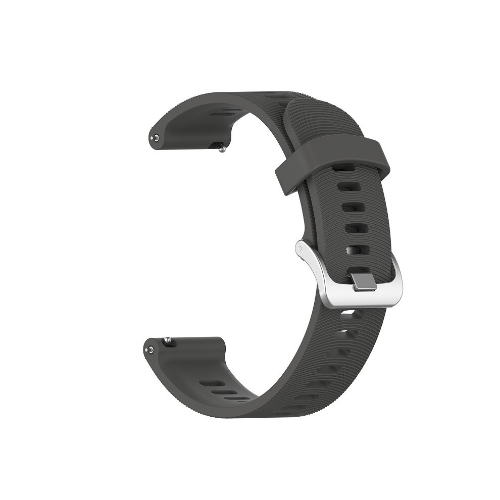 Watch Strap For Garmin Forerunner 245 Silicone 20 Mm Grey 7314280450435