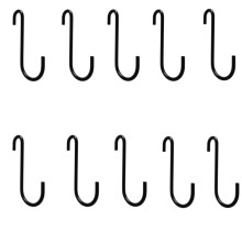 S-förmige Haken, robuste Metallhaken, 10er-Pack S
