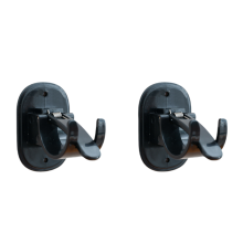 Stabile und diskrete Gardinenstangenhalterungen, 2er-Pack Black