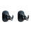 Stabile und diskrete Gardinenstangenhalterungen, 2er-Pack Black 1