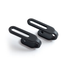 2er-Pack Vorhangwandhaken, Vorhanghaken aus Zinklegierung für die Wand Black