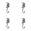 4-pack adjustable desk bag hooks   0 1