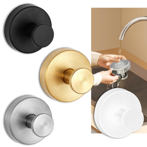 Wandhaken mit Saugstopfen, 4er-Pack Black 2