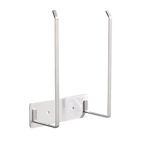 Wandmontierter Becherdeckelhalter - Edelstahl-Organizer Silver