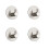 Brushed Silver Seamless Adhesive Hooks Stainless Steel Wall Hooks (4-Pack)   0 1
