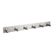 Wandgarderobe mit 6 Edelstahlhaken