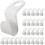 Clothes Hanger Connector Hooks PP Plastic White 30-Pack 2