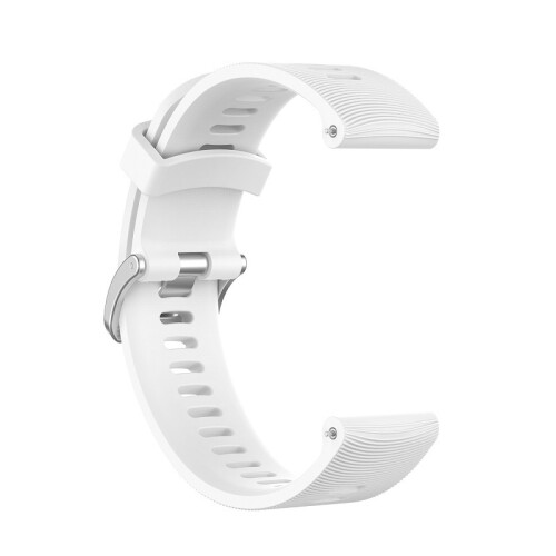Uhrenarmband für Garmin Forerunner 245 Silikon White 20 mm 1